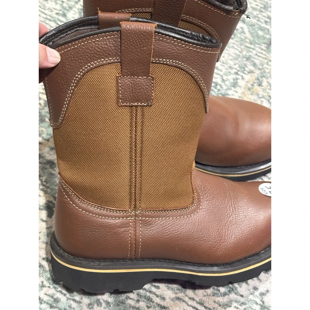 Braham Men's Bay Steel Toe Leather Boots‎ 7.5 *blemish